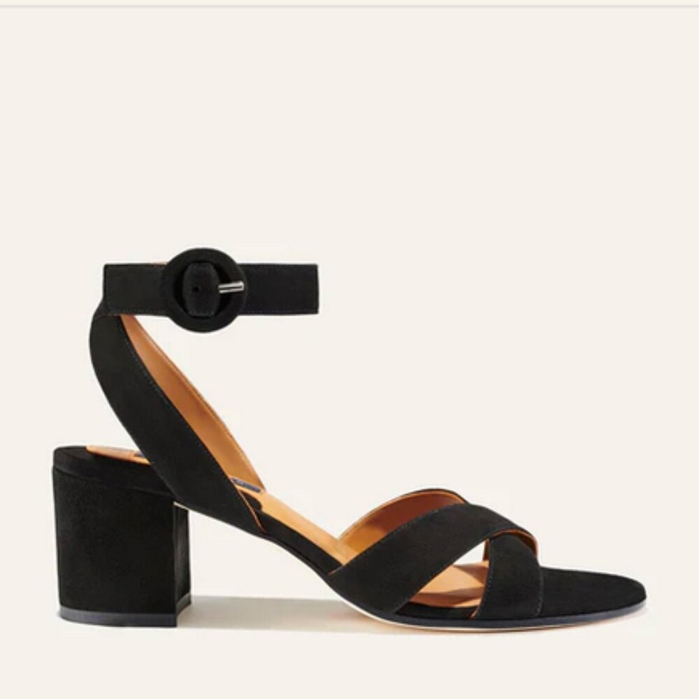Margaux The City Sandal- black suede